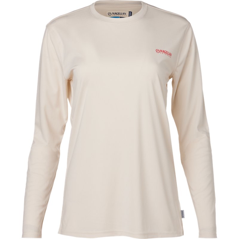 Magellan Outdoors Women’s Holiday Gingerbread Long Sleeve Graphic T-Shirt Whitecap Grey, Small - Women's Fishing Tops at Academy Sports