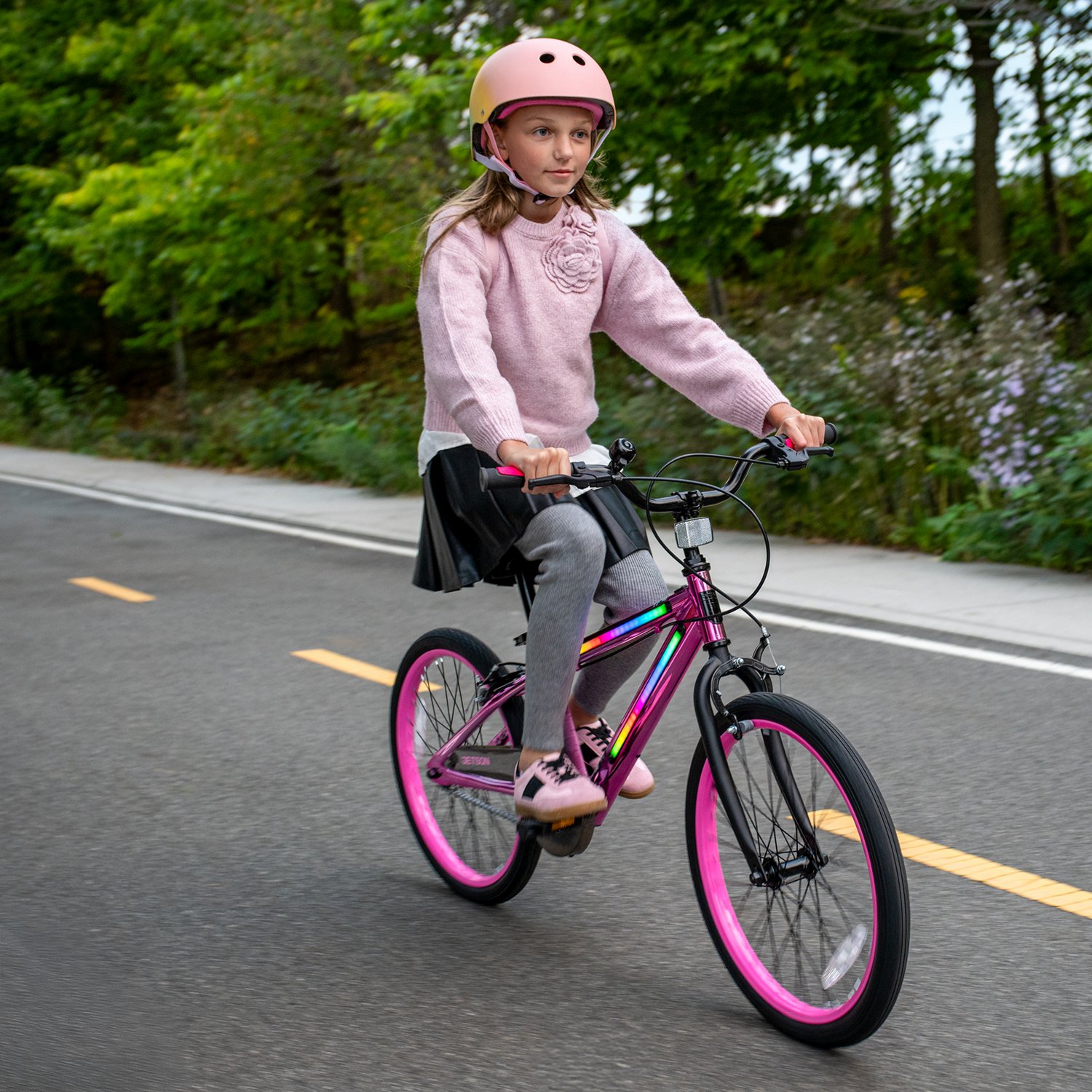 Jetson Kids' Light Rider 20 in Light Up Bike                                                                                     - view number 7