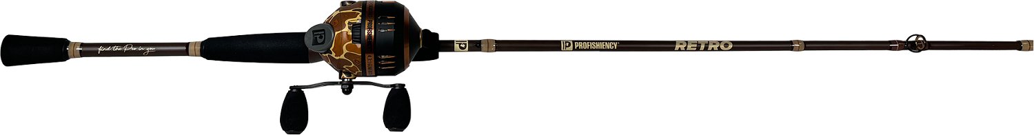 ProFISHiency Retro 6 ft M Freshwater Spincast Rod and Reel Combo