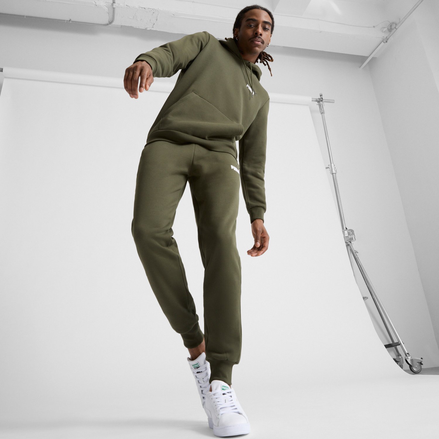 PUMA Men's Essential+ Embroidery Logo Fleece Hoodie - view number 2