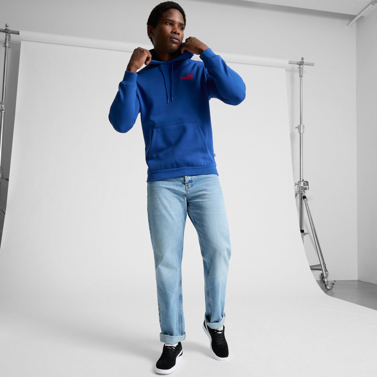PUMA Men's Essential+ Embroidery Logo Fleece Hoodie - view number 2
