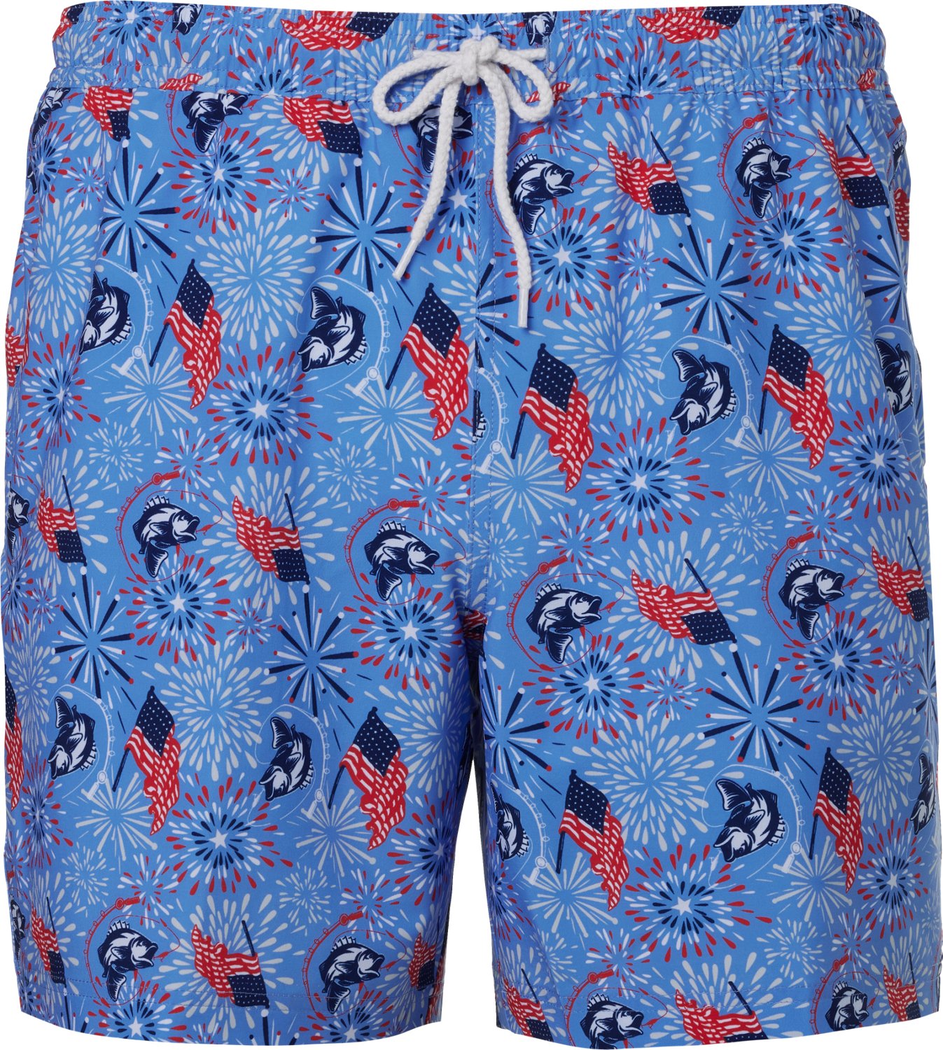Magellan Outdoors Men's Caddo Lake Americana Printed Shorts 7