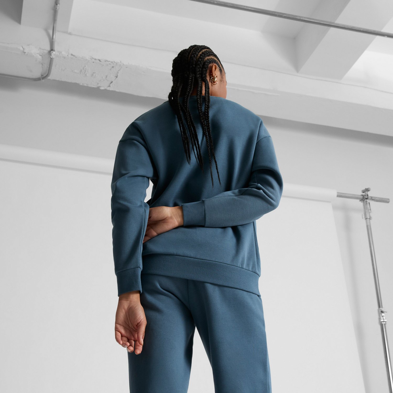 Puma Women's Essentials Relaxed Small Logo Crew Sweatshirt - view number 3