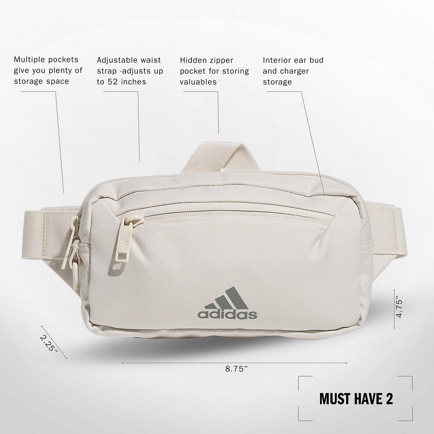 ★アディダス Must Have 2 Waist Pack 関税込★ adidas Must Have 2 Waist Pack | Free Shipping at Academy