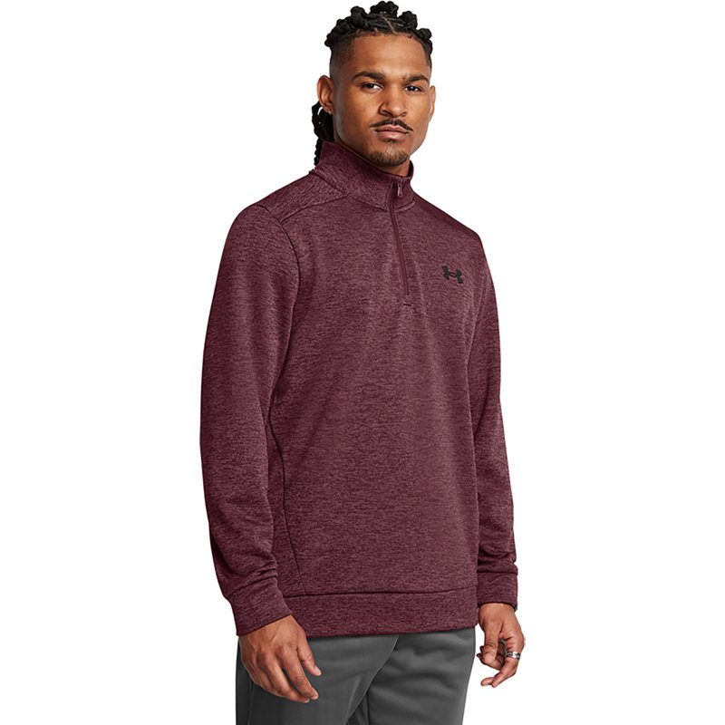 Under Armour Men’s Twist 1/4 Zip Fleece Dark Maroon/Black, 2X-Large - Men's Athletic Fleece at Academy Sports