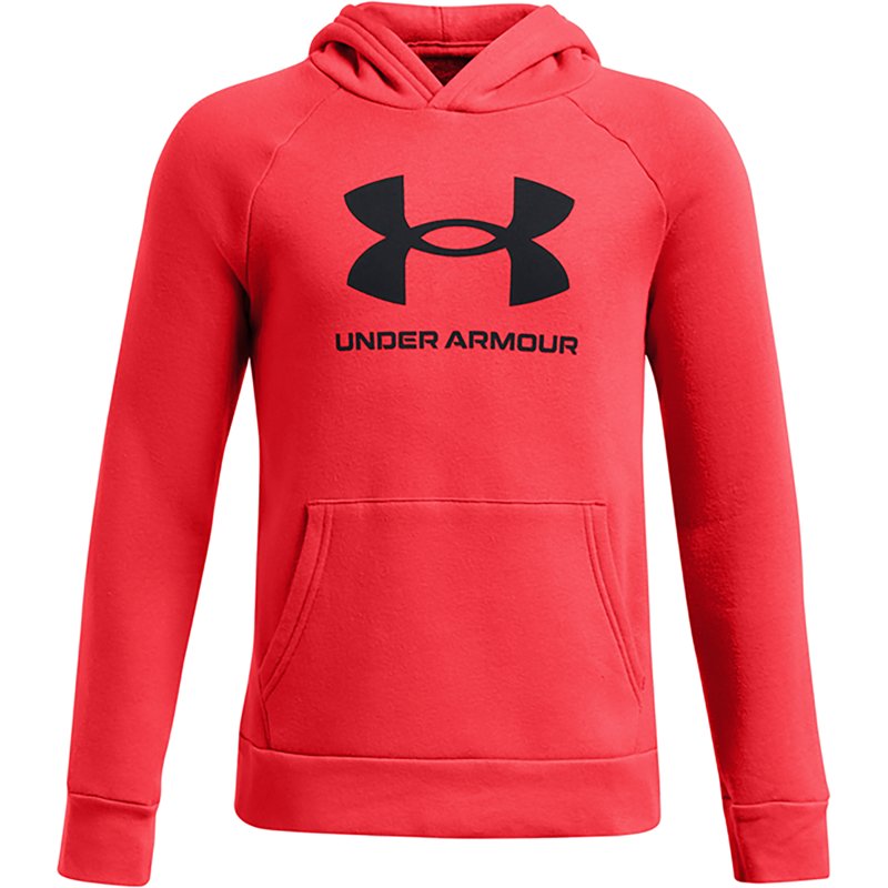 Under Armour Boys' Rival Fleece Big Logo Hoodie Racer Red, X-Large - Boy's Fleece at Academy Sports