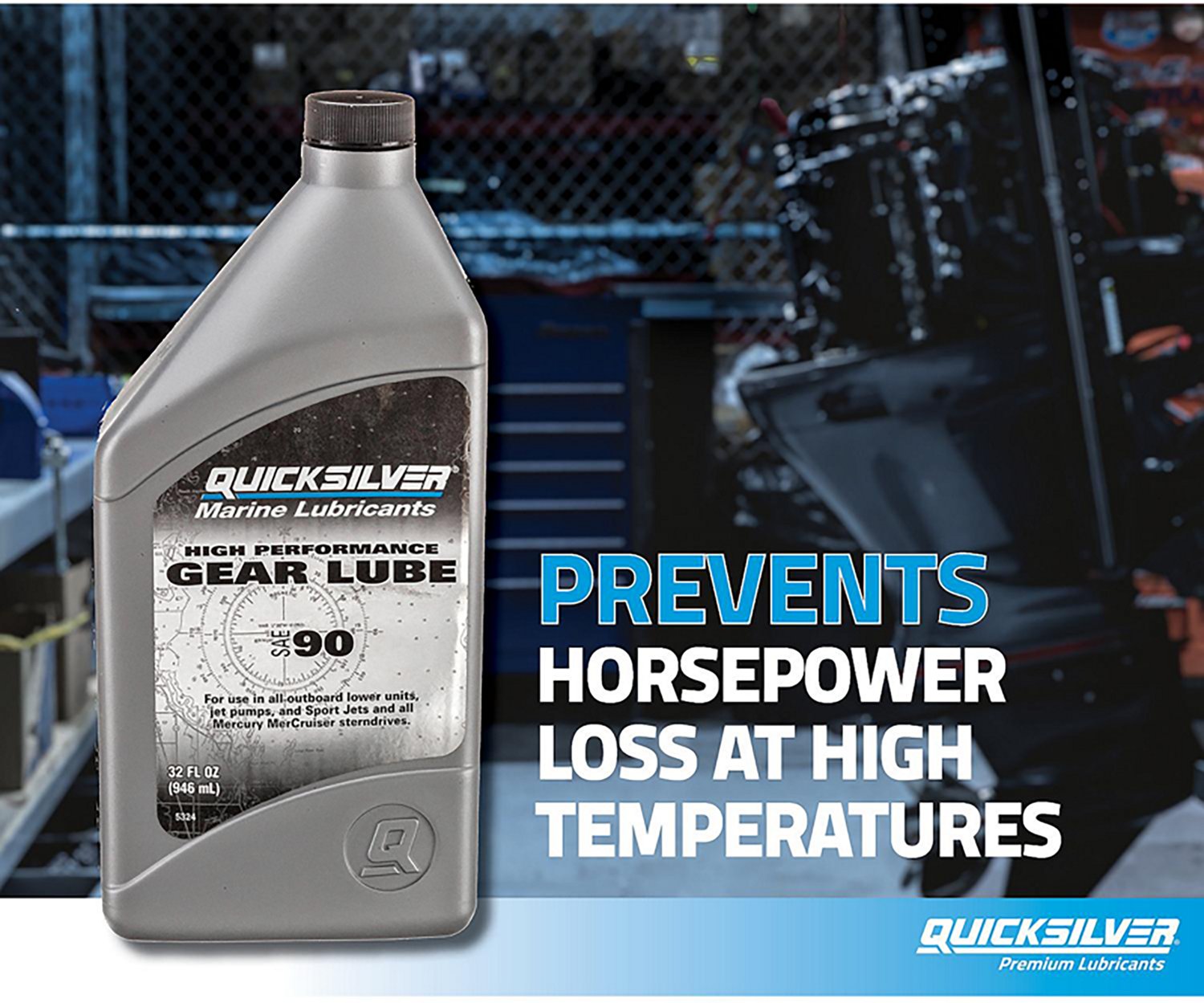 Mercury Marine Quicksilver High Performance 75 qt Gear Lube                                                                      - view number 4