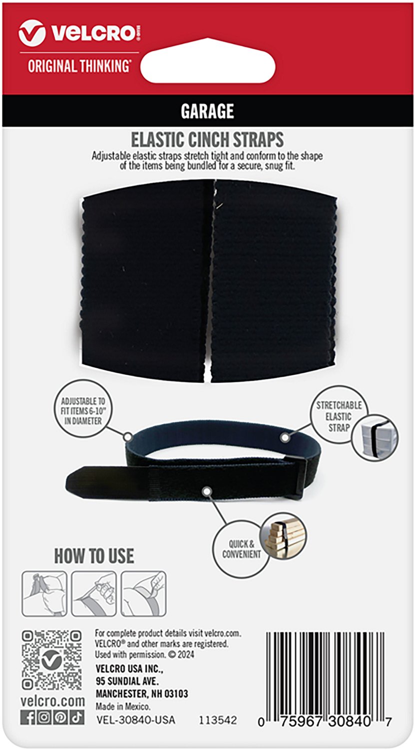 VELCRO Elastic 30 in x 1 in Cinch Straps 2-Pack                                                                                  - view number 2