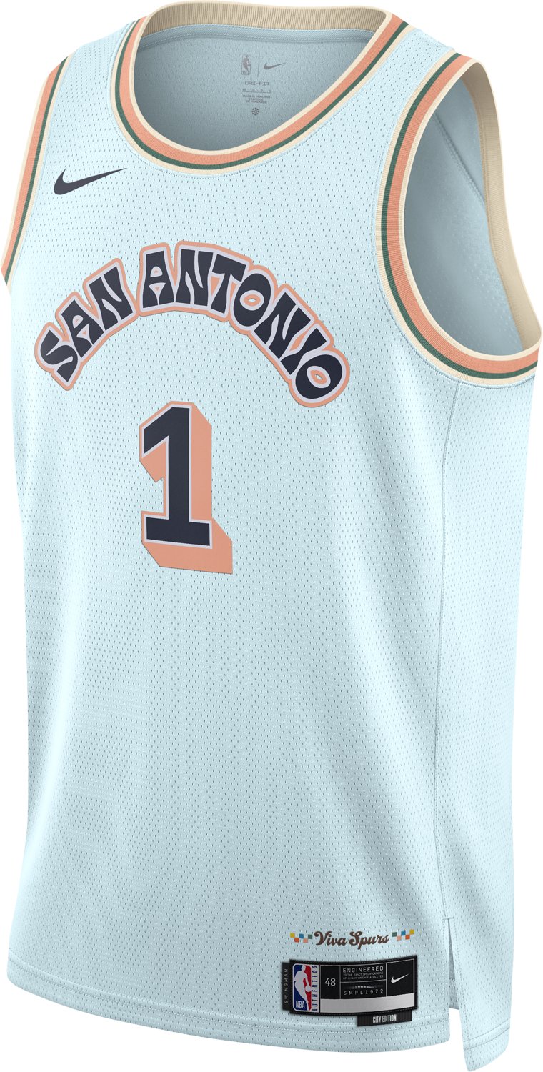 Nike Men's Spurs Wembanyama '24 City Edition Dri-Fit Swingman Jersey - view number 2