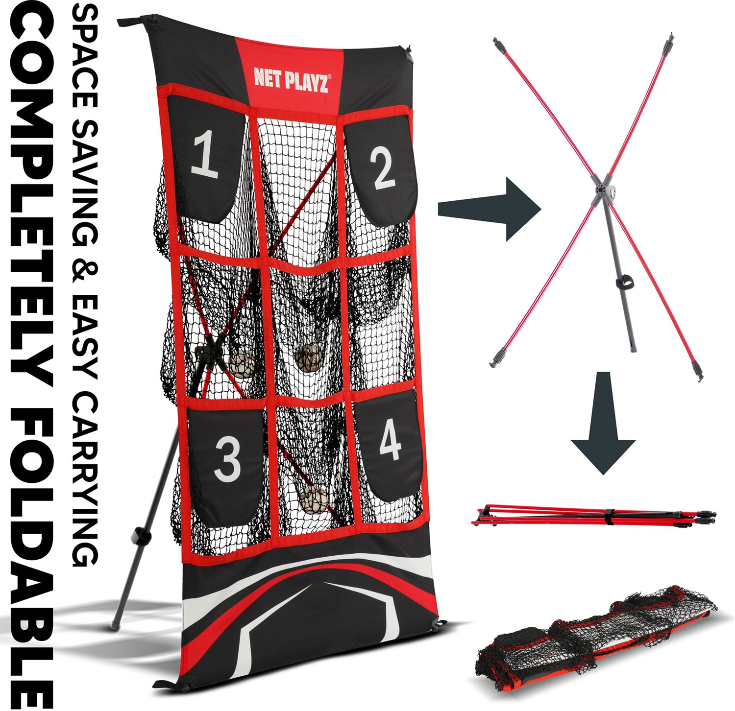 NetPlayz 9 Pocket Strike Zone Pitching Net - view number 3