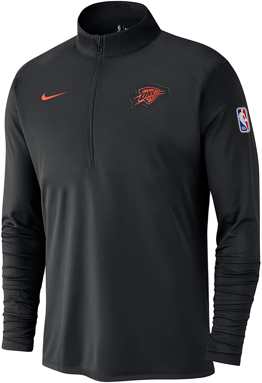 Nike Men's OKC Thunder Dri-Fit Half Zip LS Top - view number 1