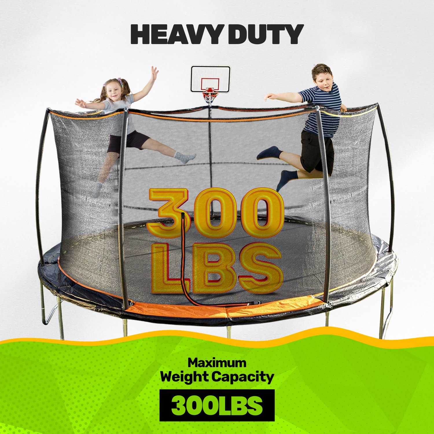 JumpKing 15 ft Trampoline with Basketball Hoop                                                                                   - view number 4