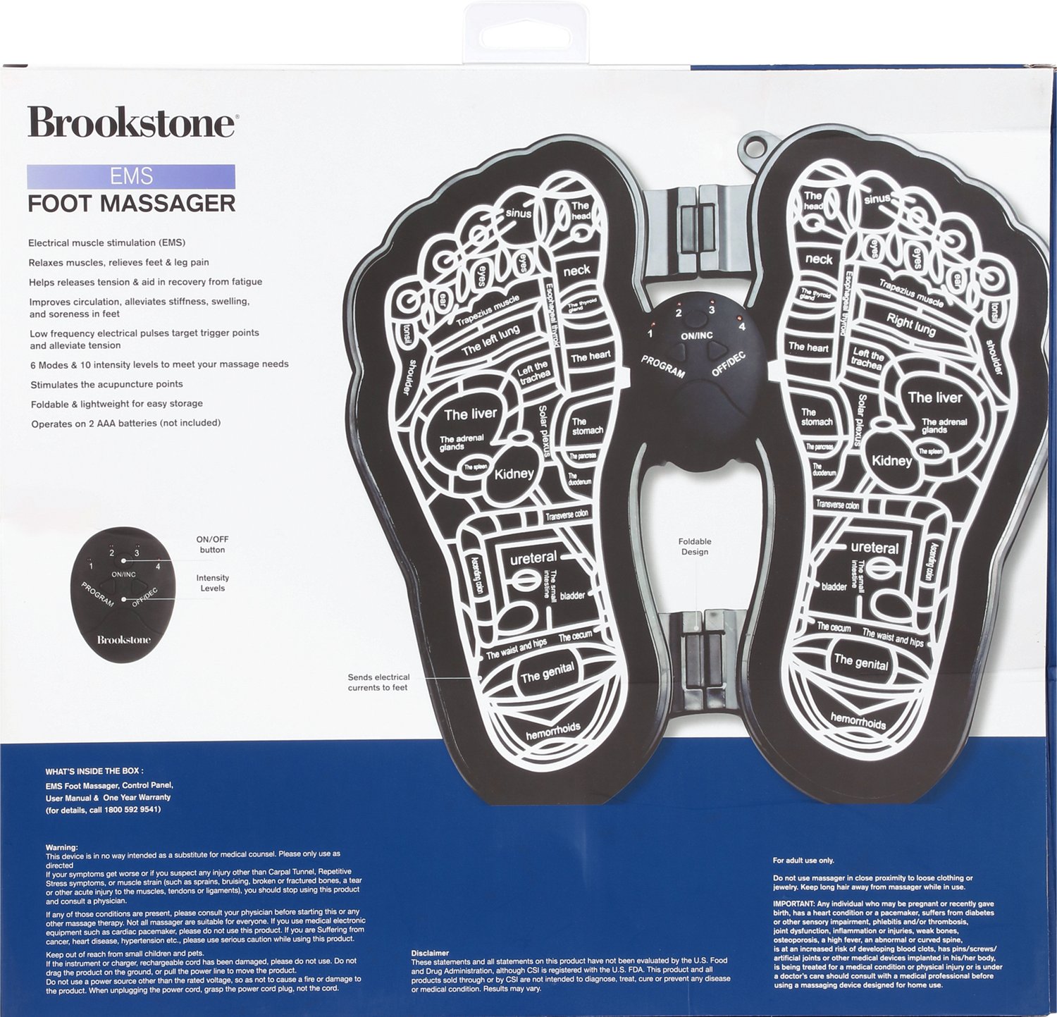 Brookstone EMS Foot Massager                                                                                                     - view number 3