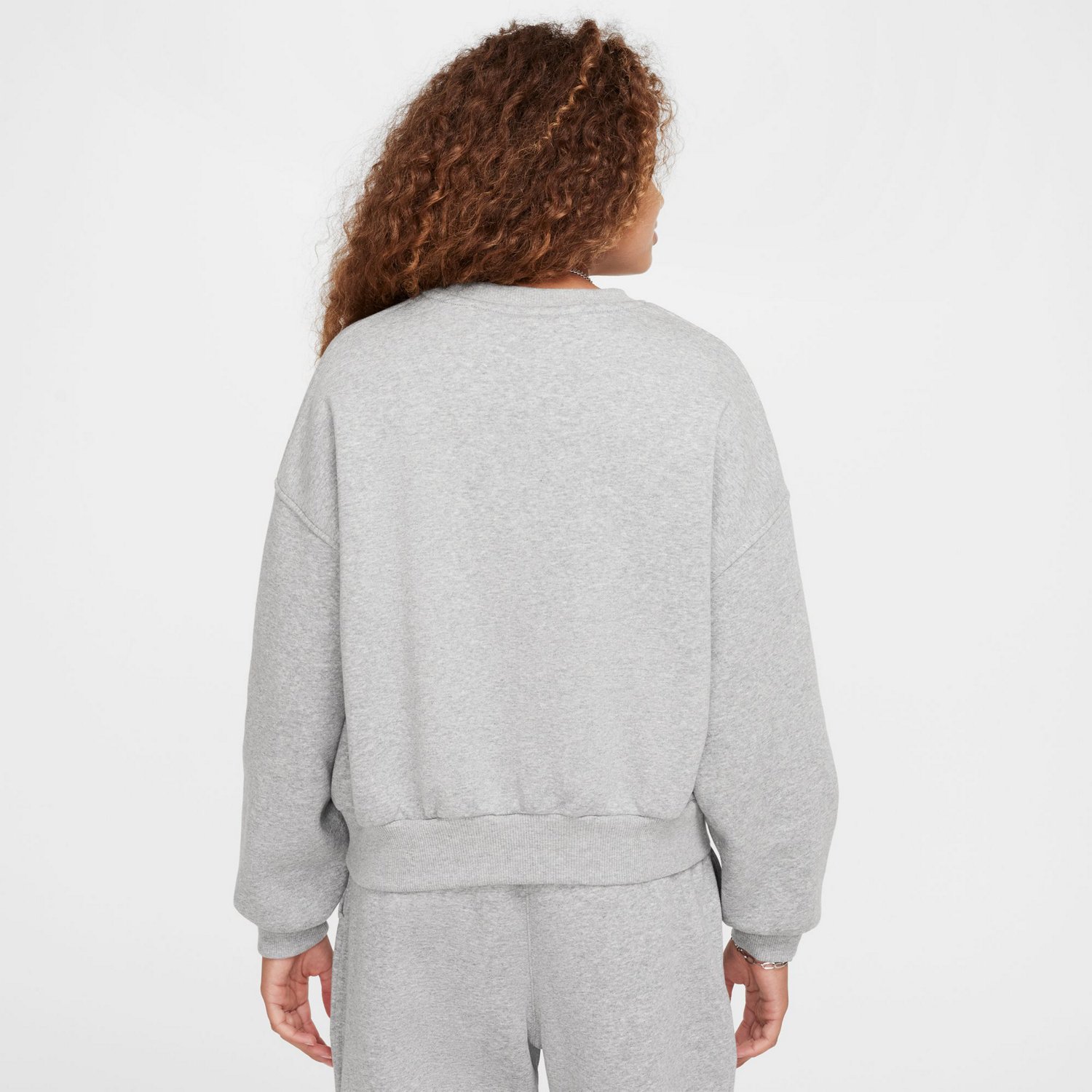 Nike Sportswear Girl's Club Fleece Boxy Crew-Neck Sweatshirt
