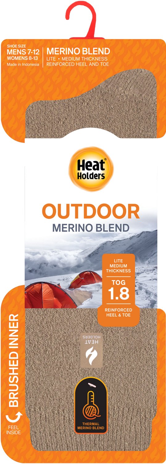 Heat Holders Men's Lite Mason Merino Solid Wool Outdoor Crew Socks                                                               - view number 2