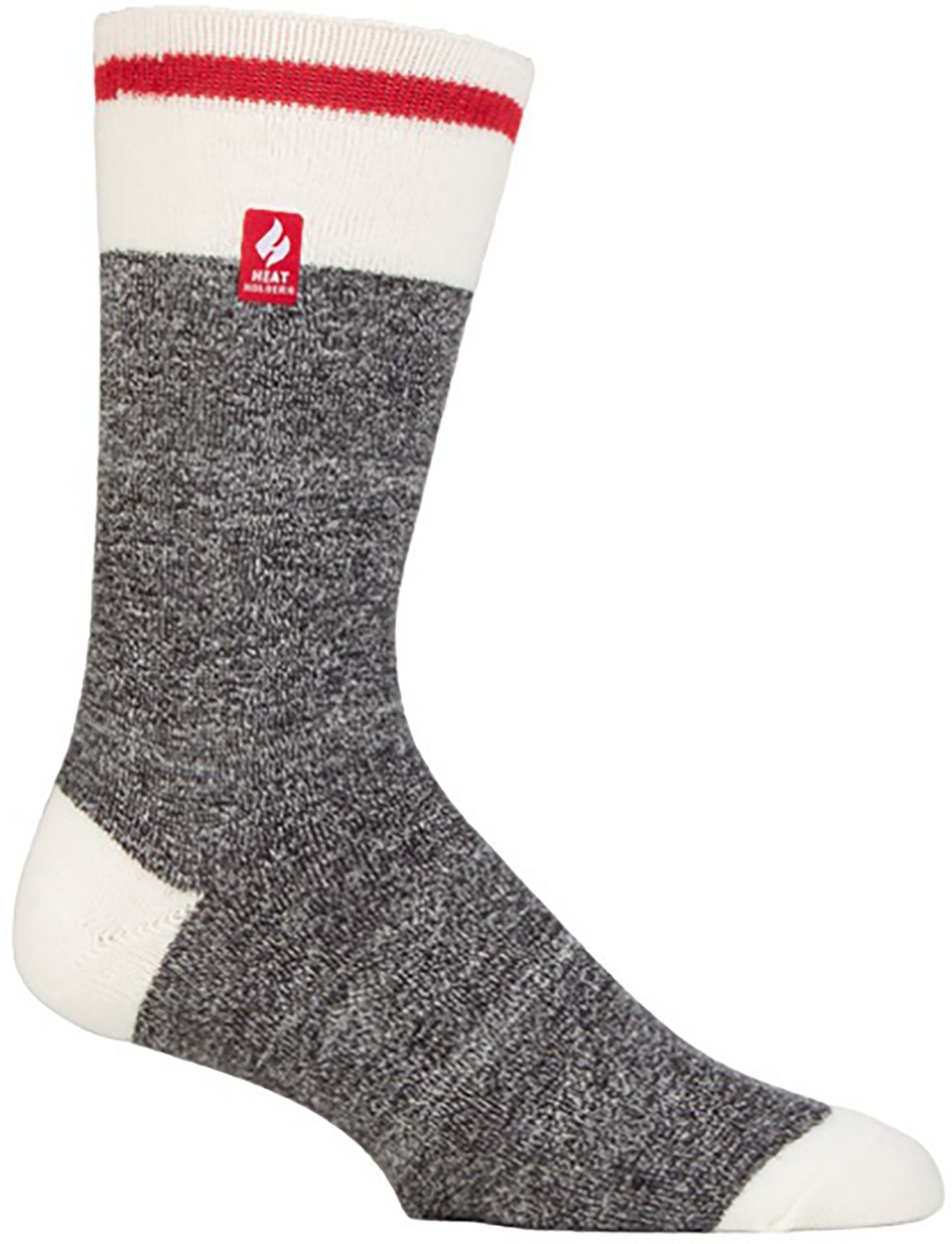 Heat Holders Men's Ultra Lite Lucas Cream Block Twist Crew Socks