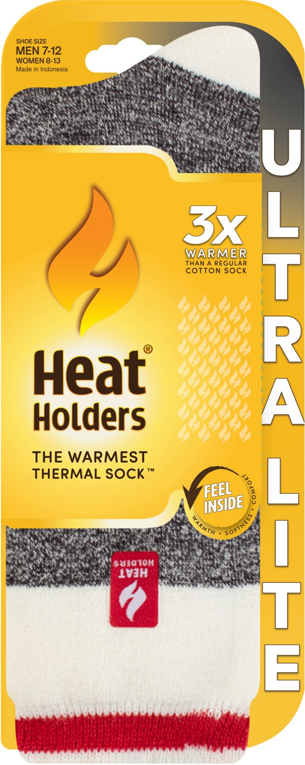 Heat Holders Men's Ultra Lite Lucas Cream Block Twist Crew Socks - view number 2