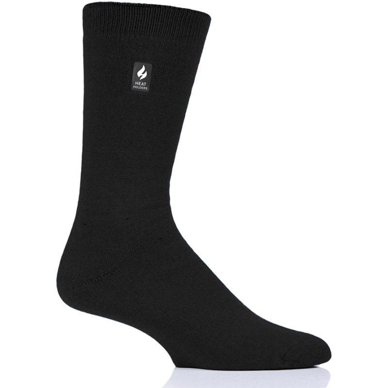 Heat Holders Men's Ultra Lite Solid Thermal Socks - Black