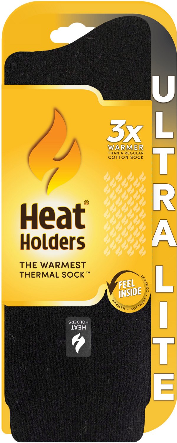 Heat Holders Men's Ultra Lite Cardinal Solid Crew Socks - view number 2
