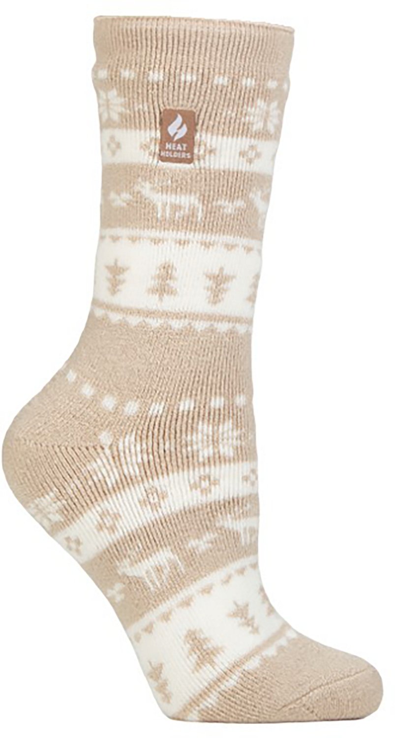 Heat Holders Women's Lite Jade Holiday Outdoor Fairisle Crew Socks - view number 1