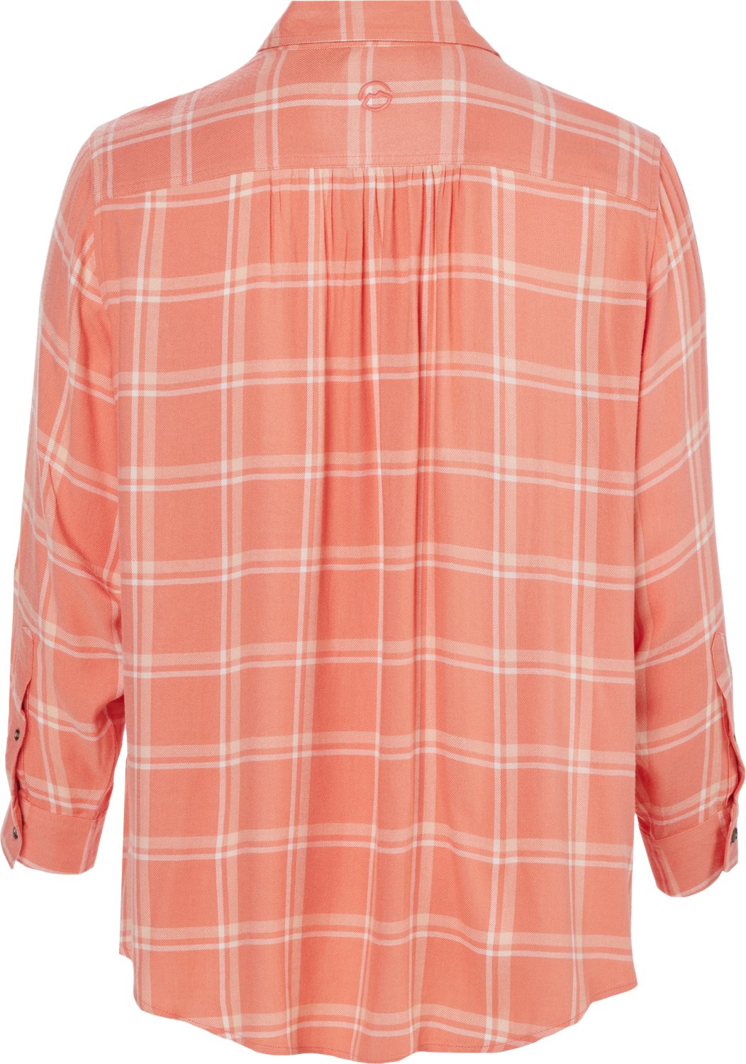 Magellan Outdoors Women's Willow Creek Long Sleeve Plaid Button Down Plus Size Blouse                                            - view number 2
