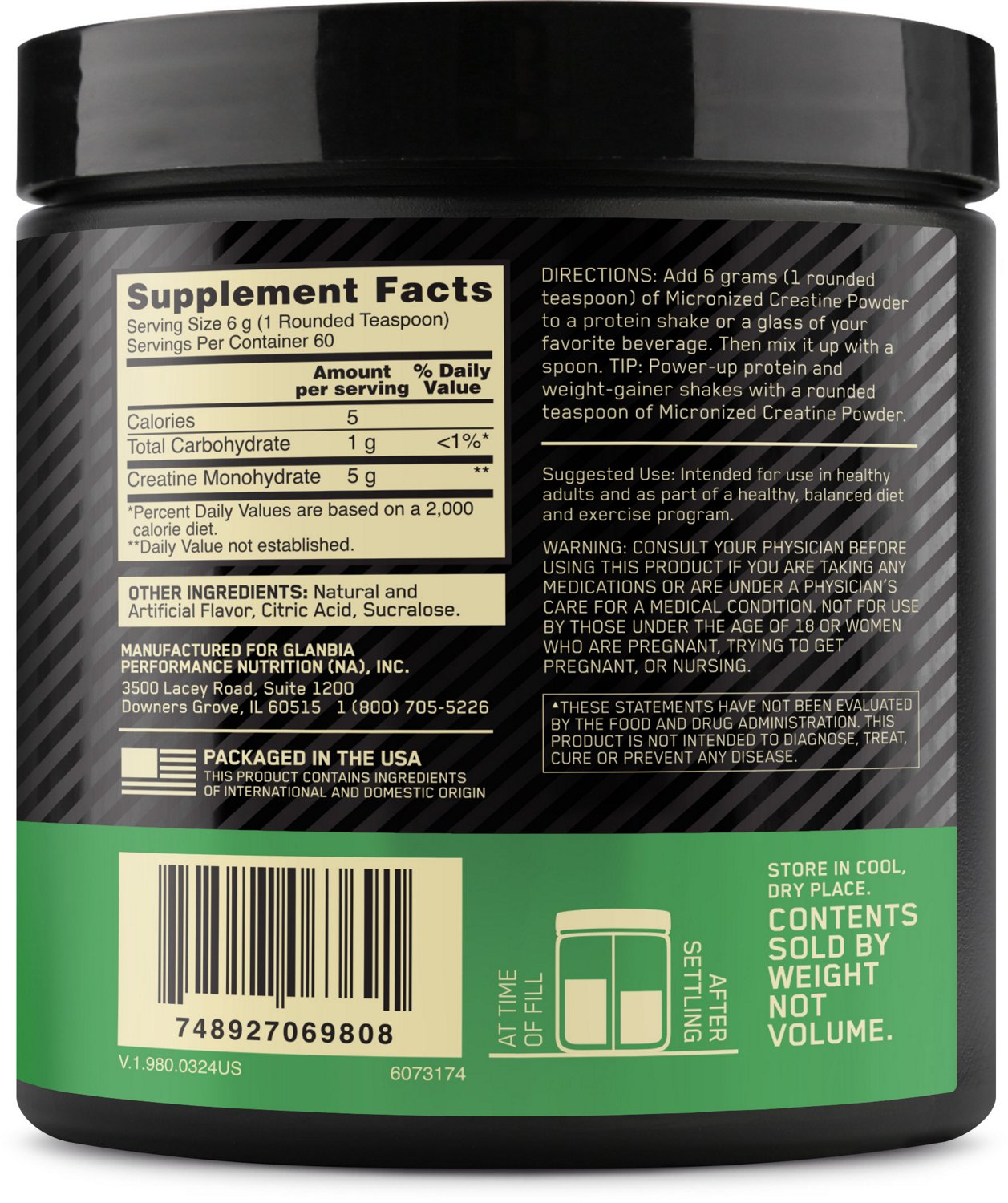 Optimum Nutrition Blueberry Lemonade Creatine Powder                                                                             - view number 3