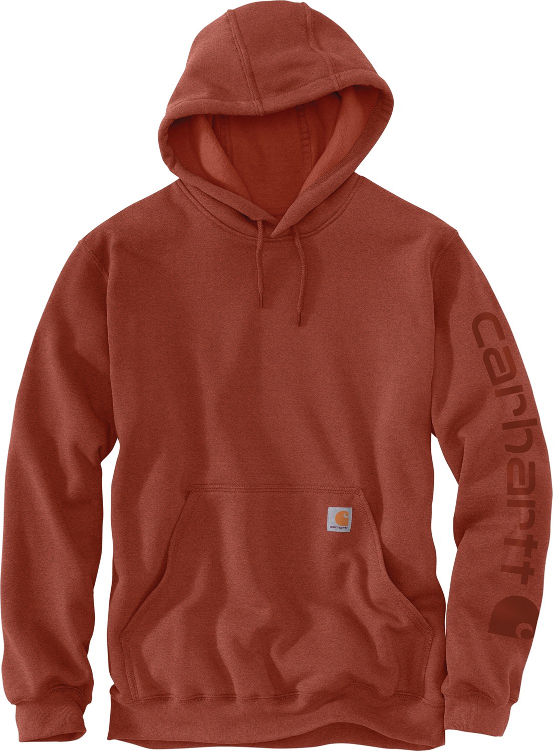 Carhartt Men's Midweight Signature Sleeve Logo Hooded Sweatshirt                                                                 - view number 2