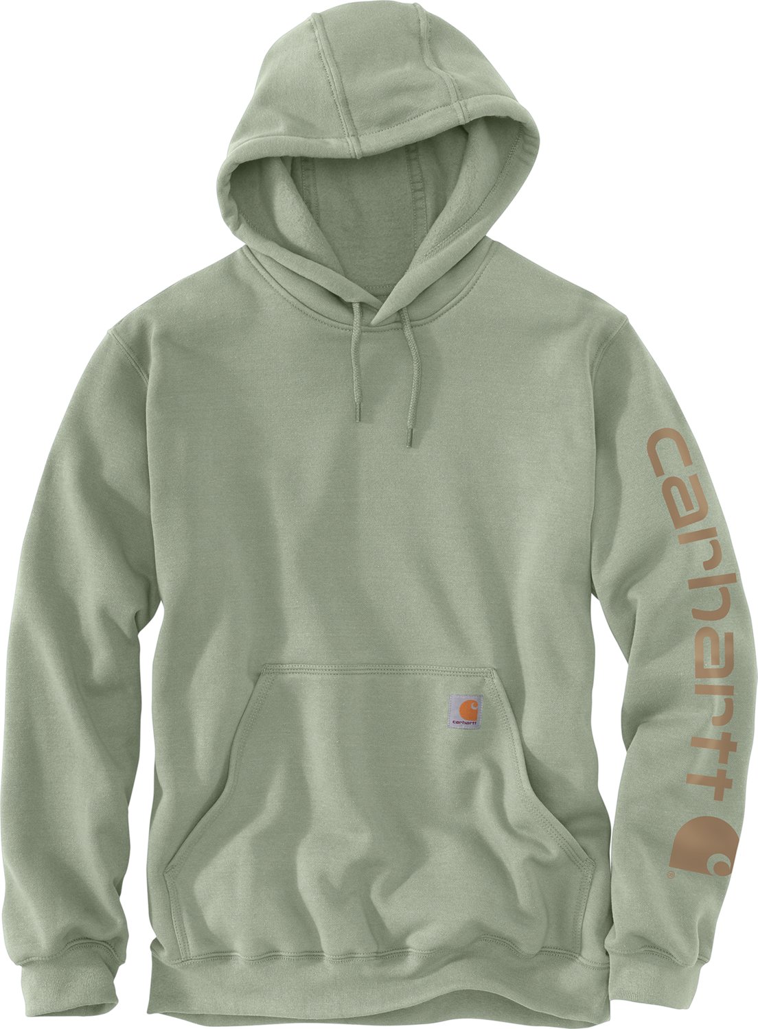 Carhartt Men's Loose Fit Midweight Signature Sleeve Logo Hooded Sweatshirt - view number 2