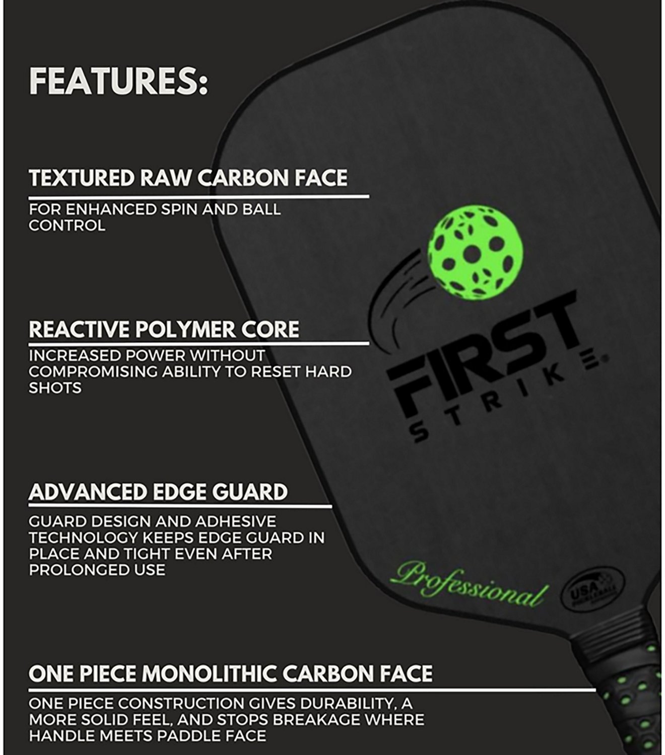 First Strike Adults' Professional Pickleball Paddle - view number 3