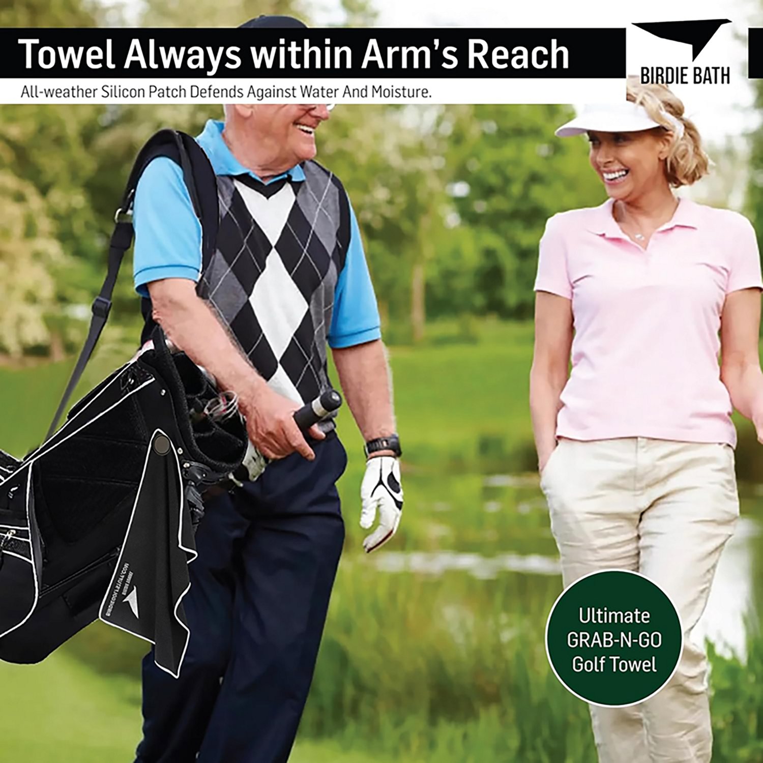 Birdie Golf Birdie Magnetic Golf Towel                                                                                           - view number 5