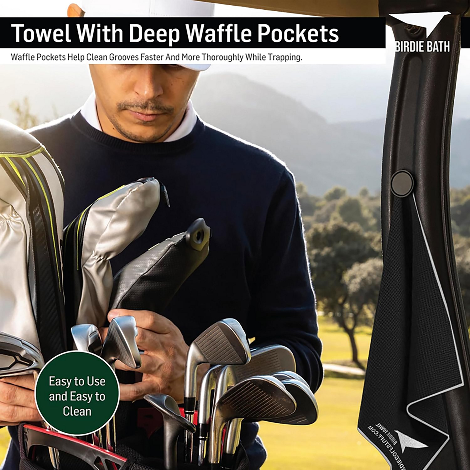 Birdie Golf Birdie Magnetic Golf Towel                                                                                           - view number 6