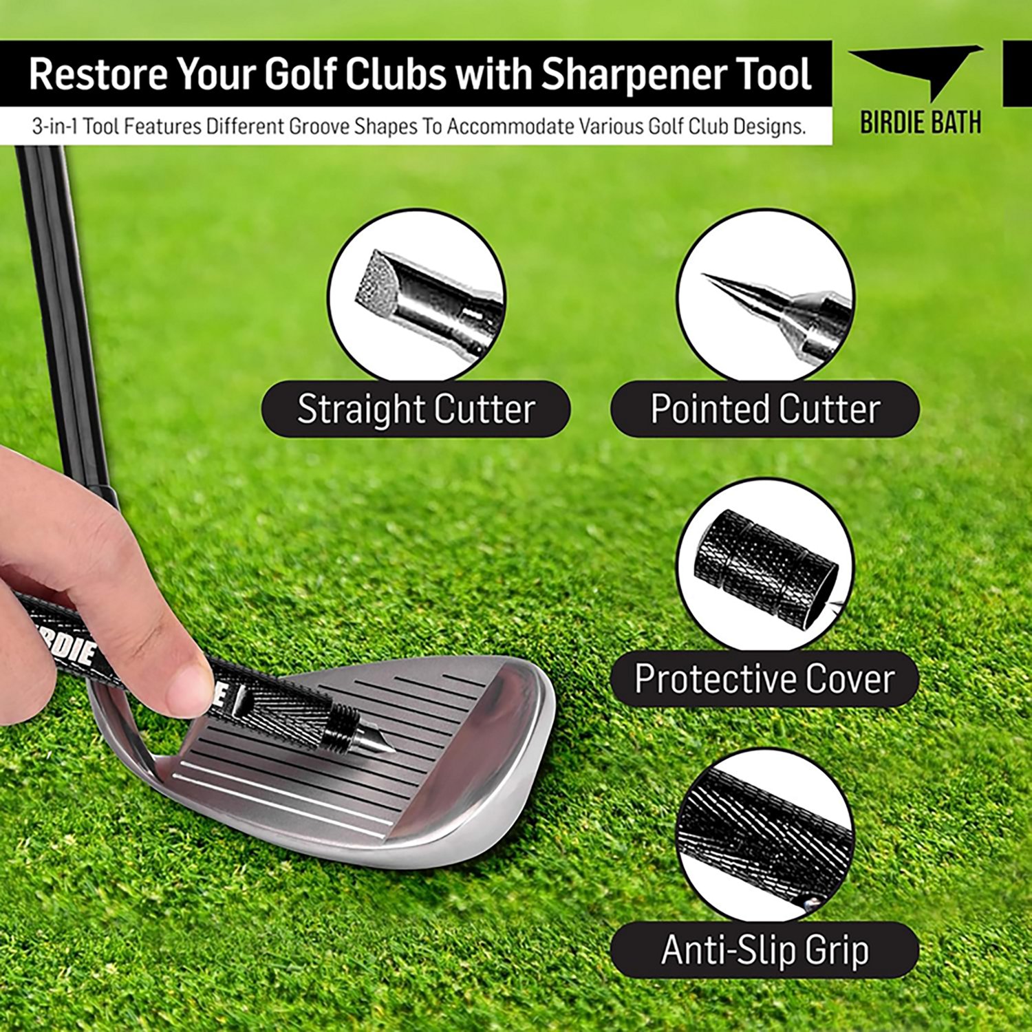 Birdie Golf Birdie Blade Golf Club Sharpener Tool                                                                                - view number 3