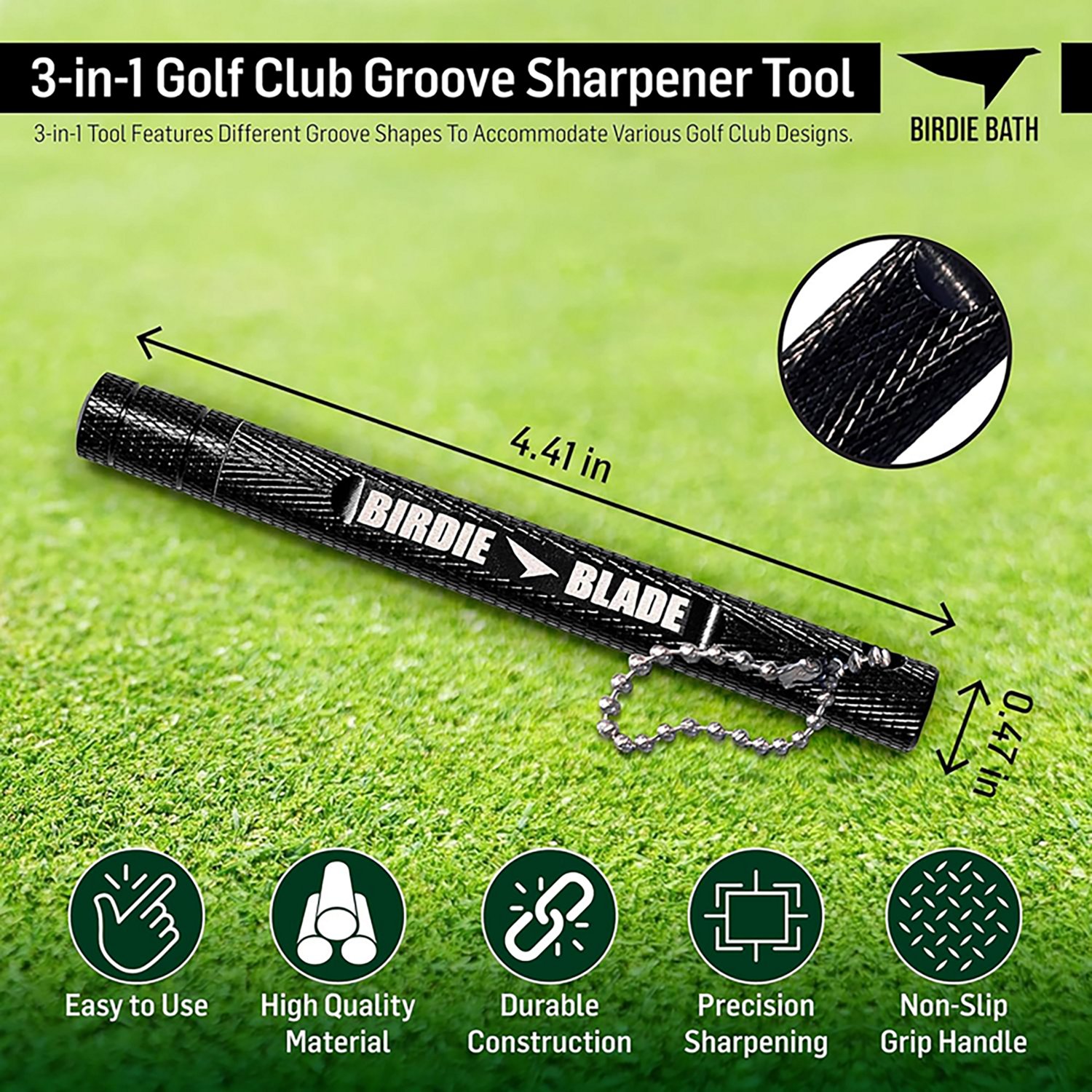 Birdie Golf Birdie Blade Golf Club Sharpener Tool                                                                                - view number 5