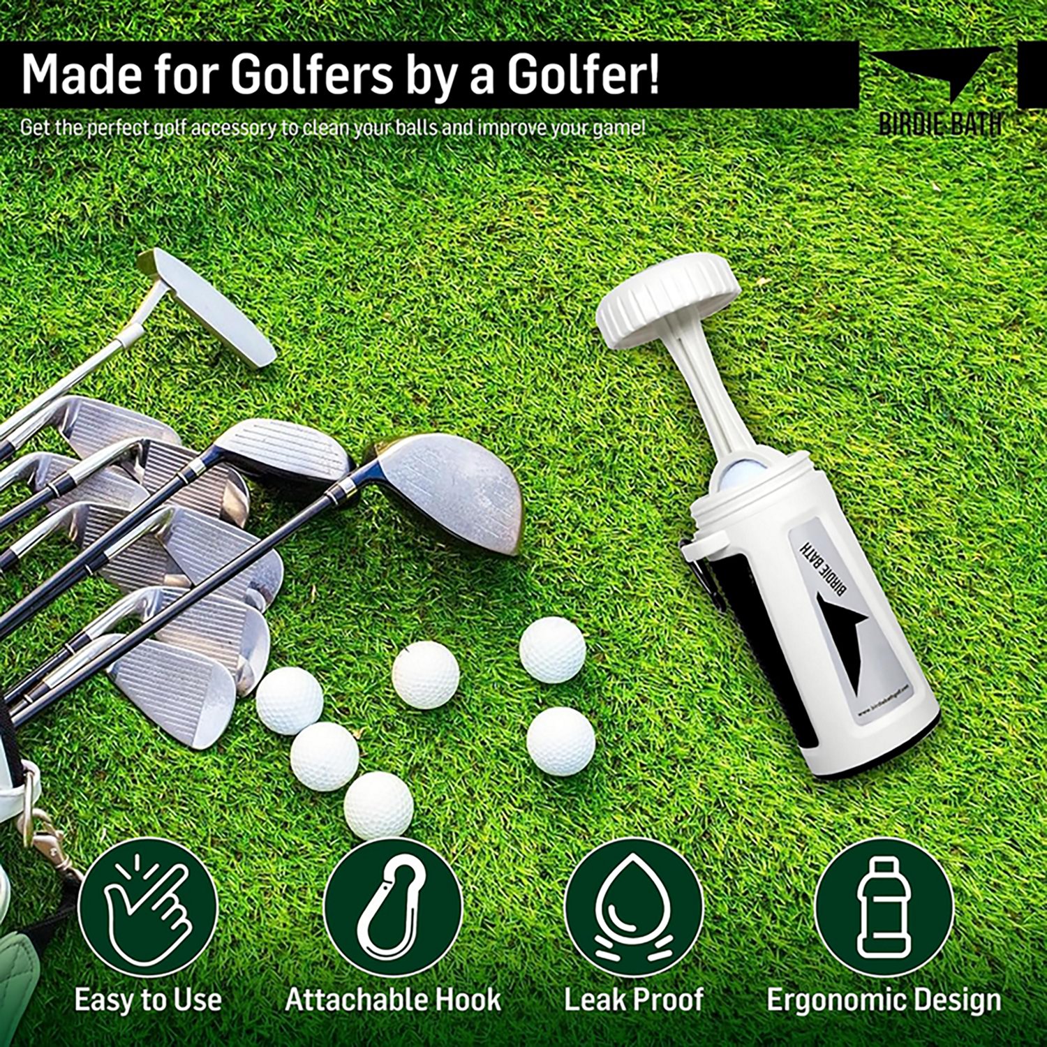 Birdie Golf Birdie Bath Portable Golf Ball Cleaner - view number 5