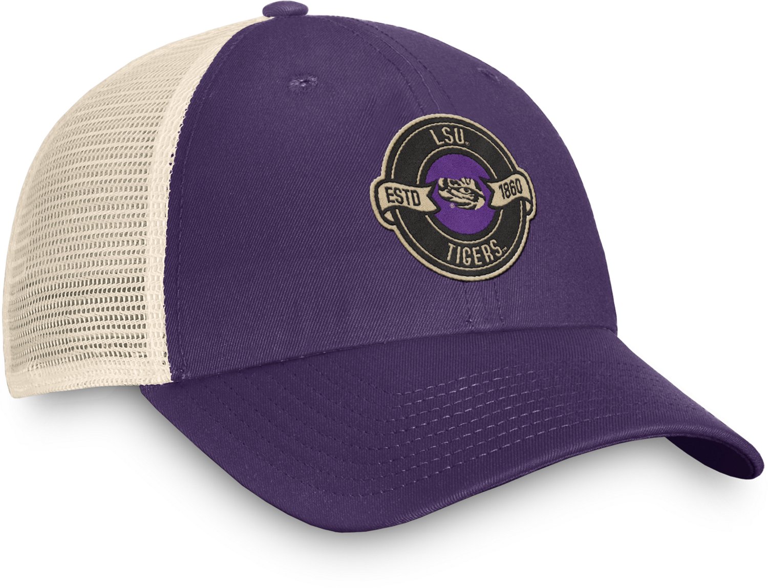 Top of the World Men's Louisiana State University Heritage Lineage Unstructured Snapback Cap - view number 3