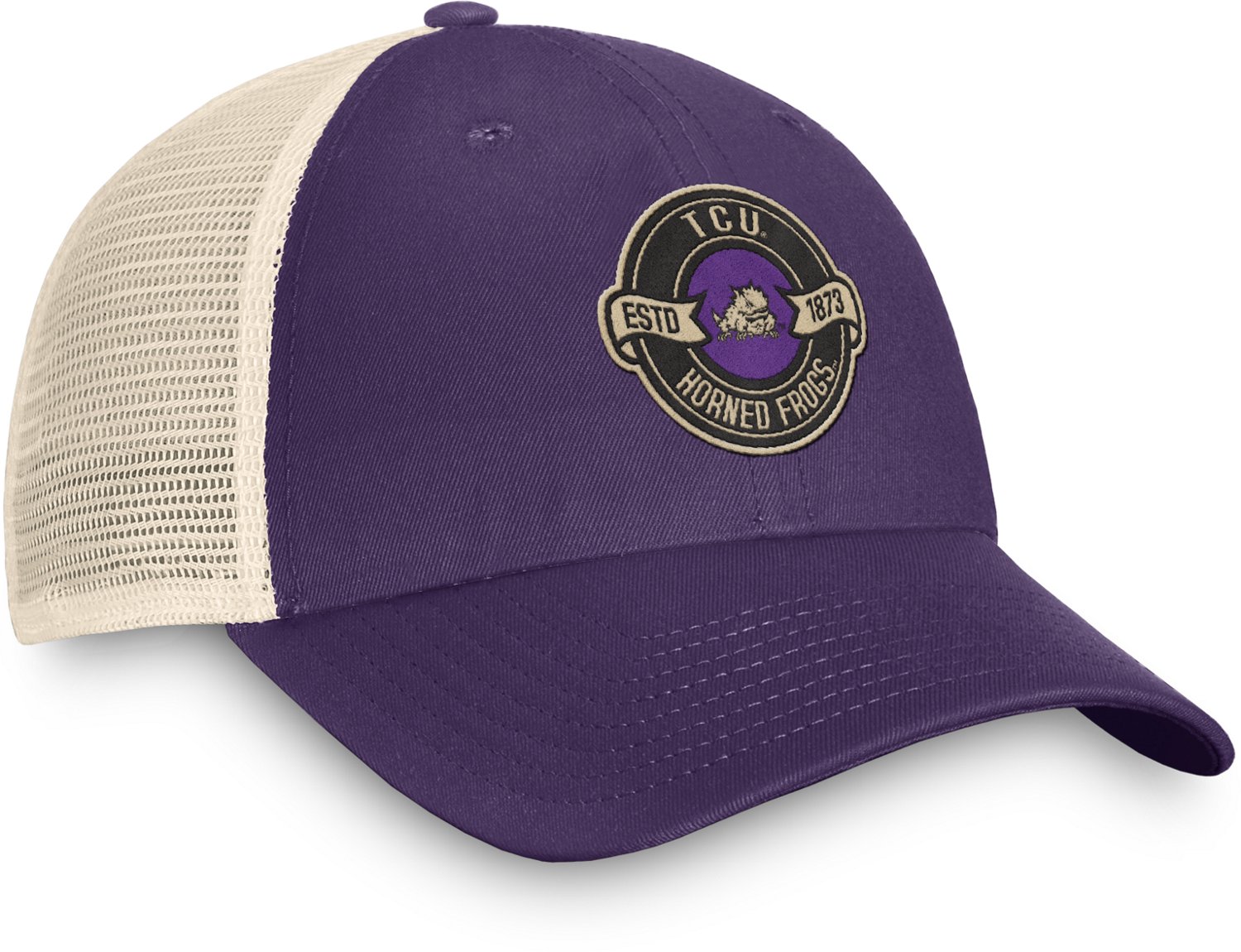 Top of the World Men's Texas Christian University Heritage Lineage Unstructured Snapback Cap - view number 3