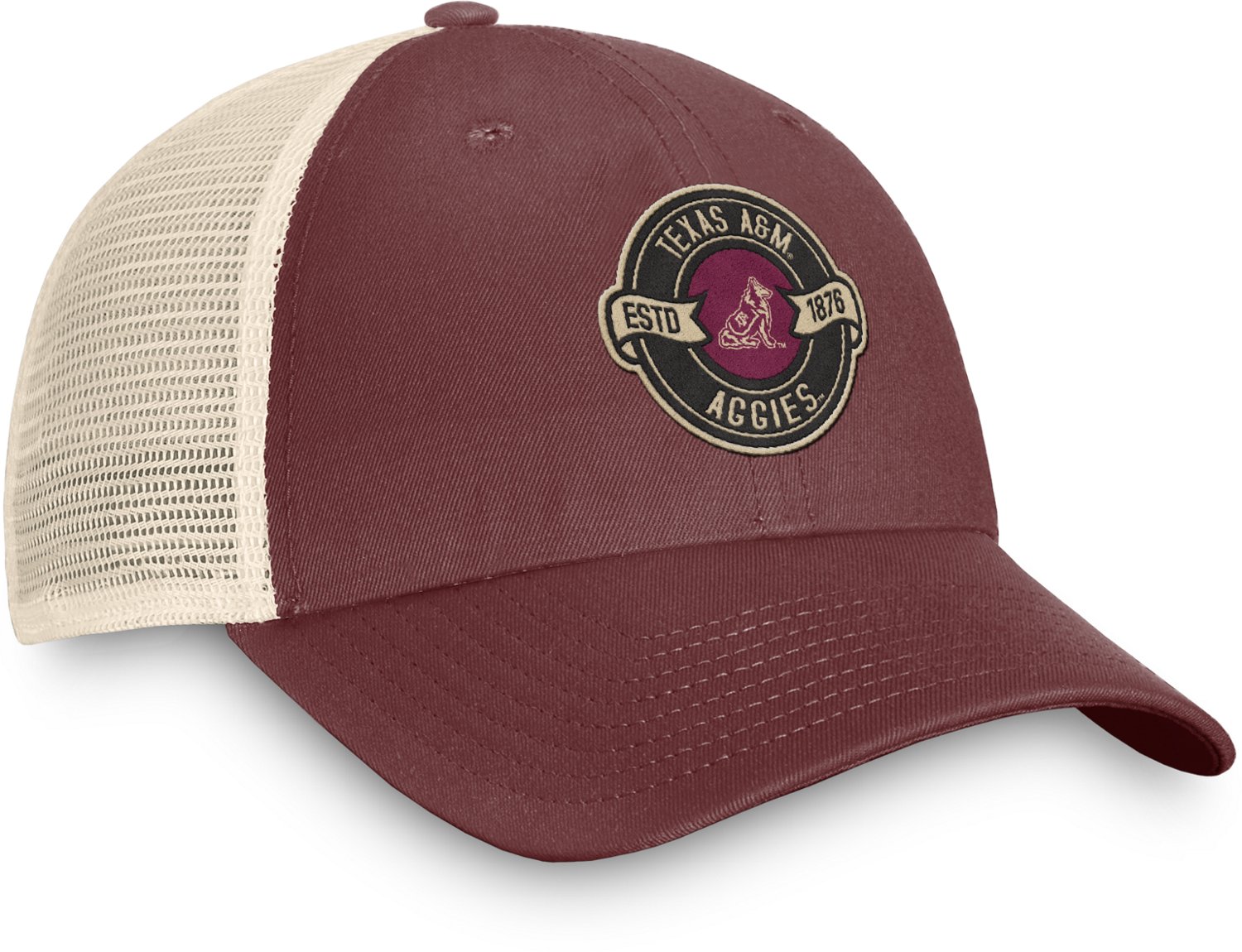 Top of the World Men's Texas A&M University Heritage Lineage Unstructured Snapback Cap - view number 3