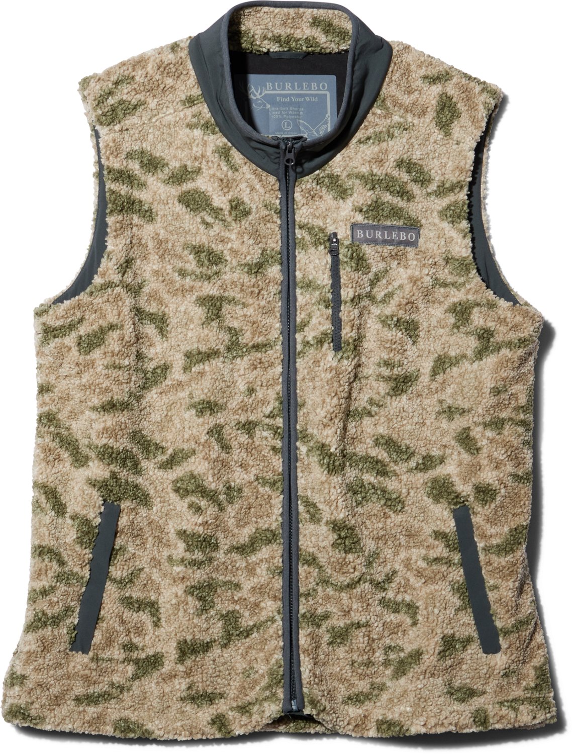 Burlebo Men's Alpine Sherpa Vest