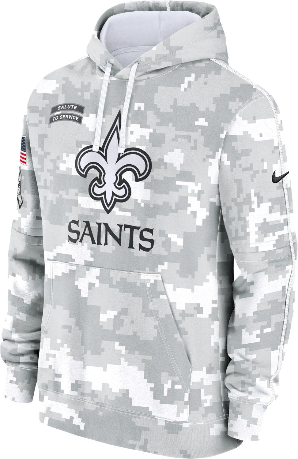 Nike Men's New Orleans Saints Salute To Service Primary Edge Long Sleeve Hoodie - view number 2