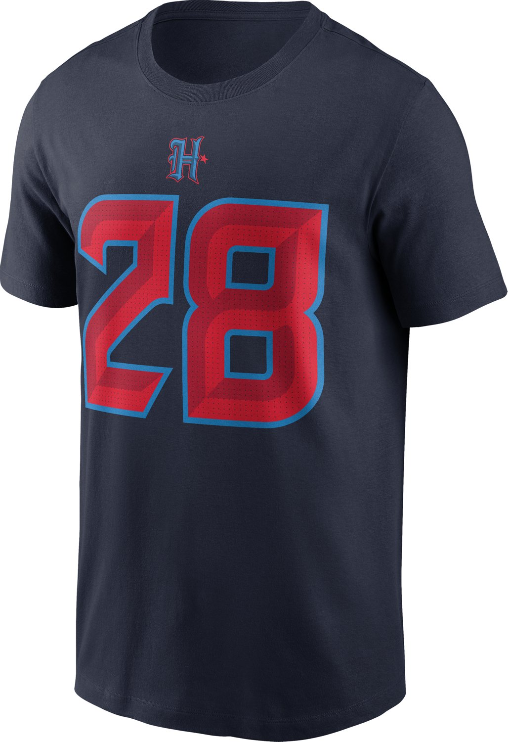 Nike Men's Texans Mixon 28 Helmet Logo Name & Number T-shirt - view number 1