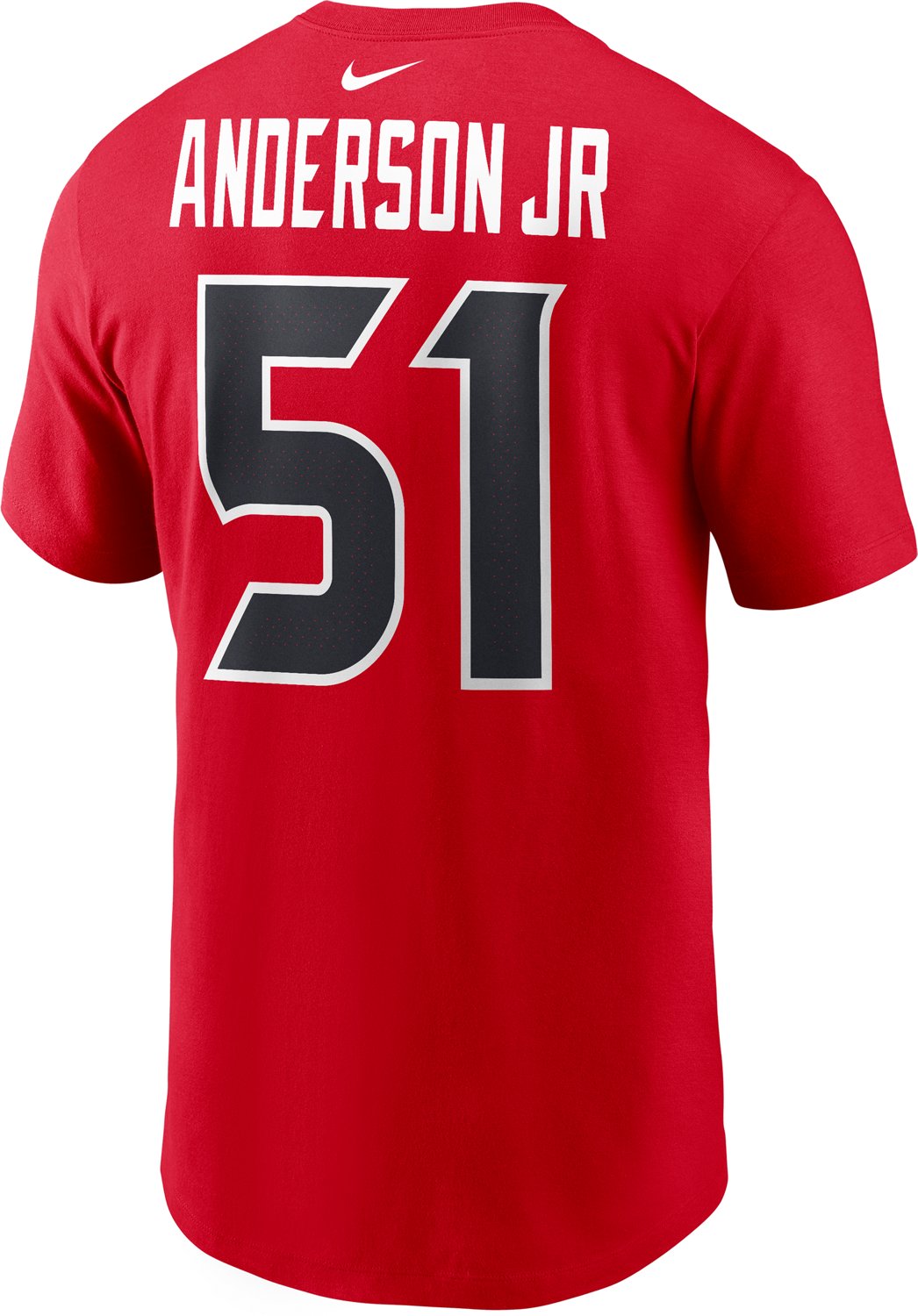 Nike Men's Texans Anderson JR 51 Wordmark Name & Number T-shirt - view number 2