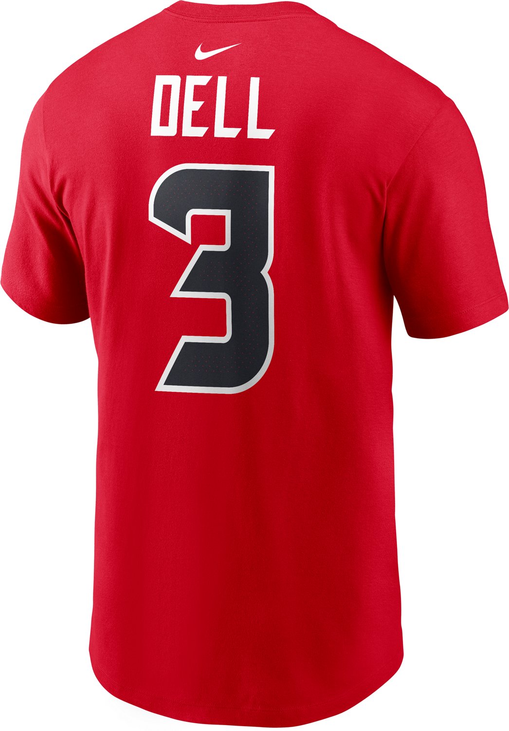 Nike Men's Texans Dell 3 Wordmark Name & Number T-shirt - view number 2