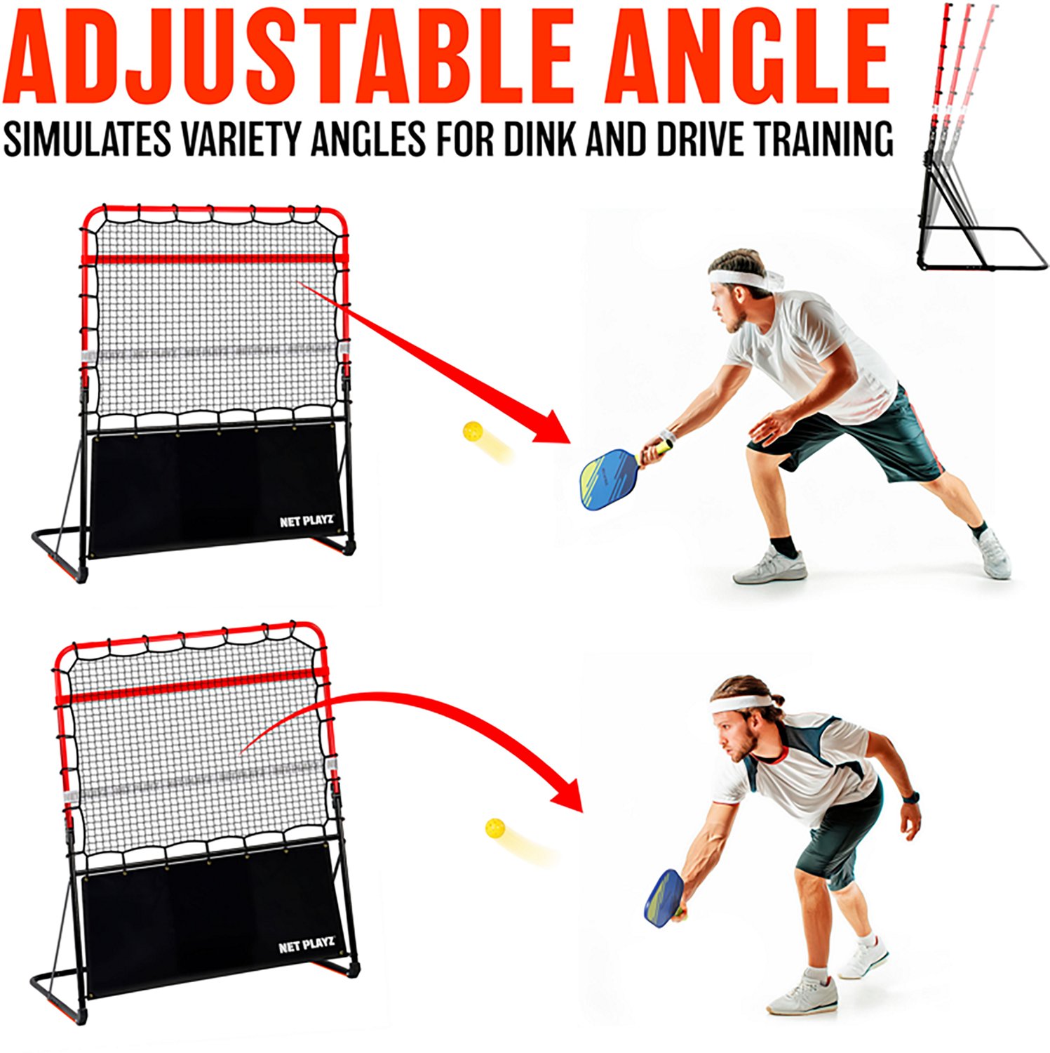 NetPlayz 4 ft Portable Pickleball Rebounder
