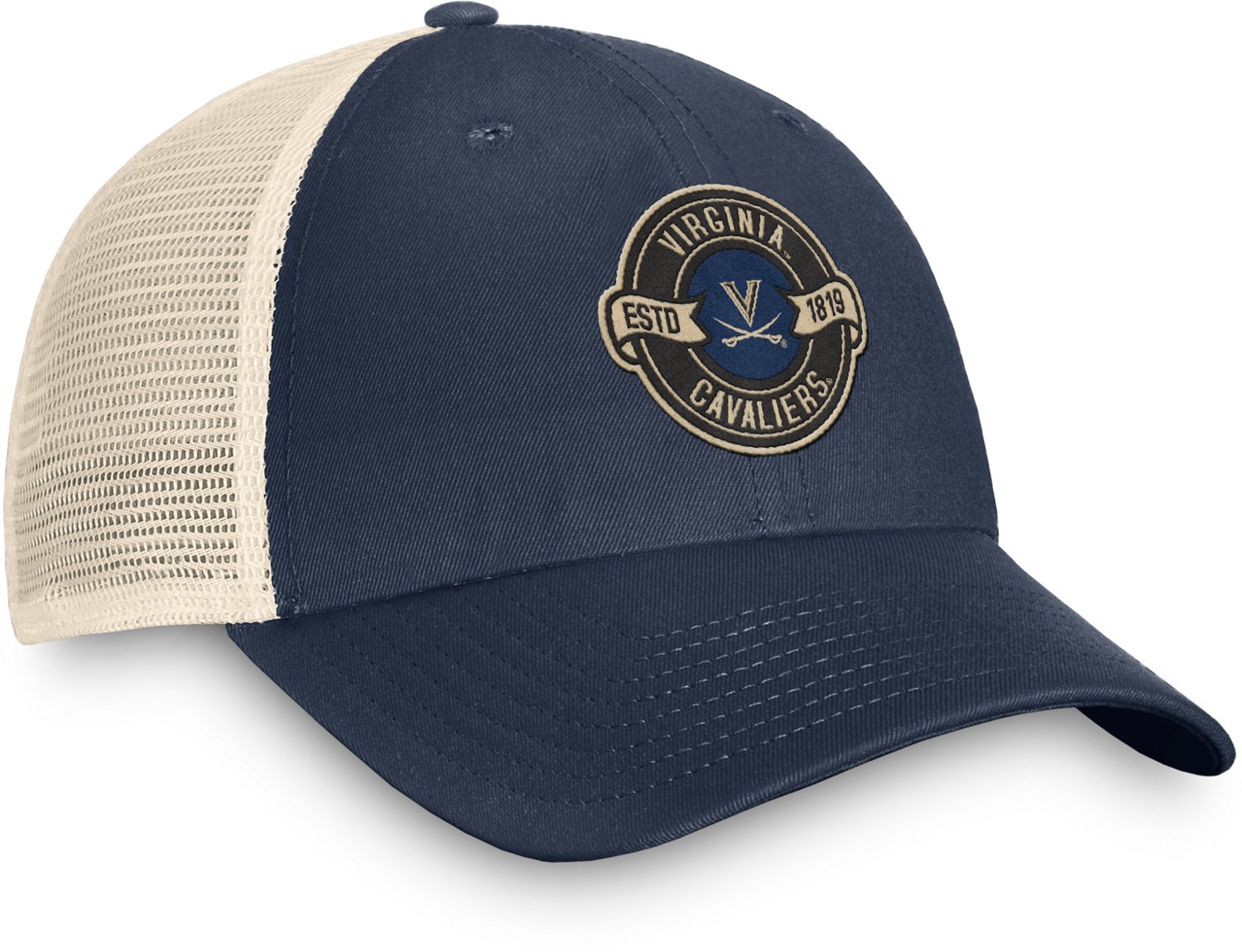 Top of the World Men's University of Virginia Heritage Lineage Unstructured Snapback Cap - view number 3