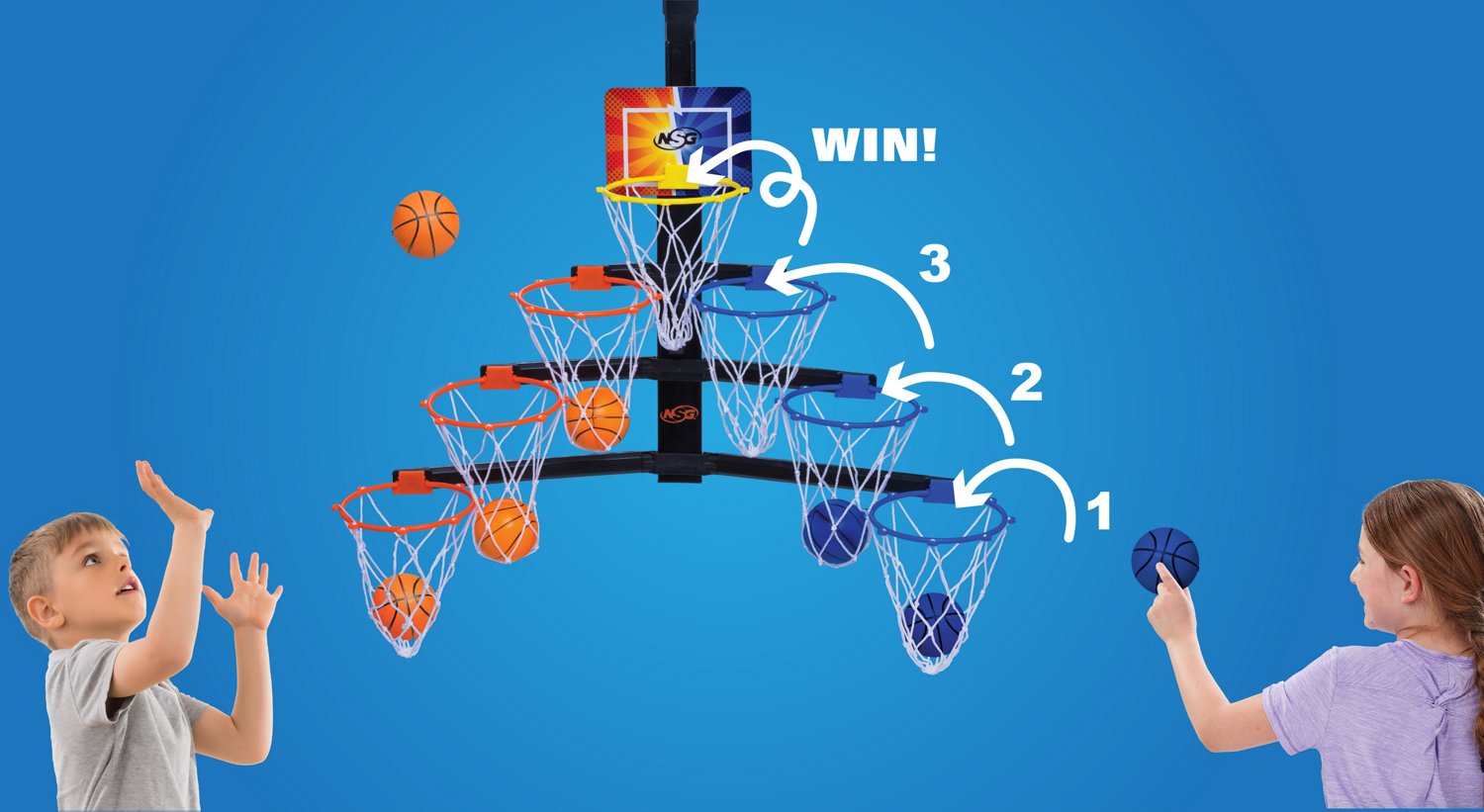 NSG Over the Door Hoop Race Game - view number 5