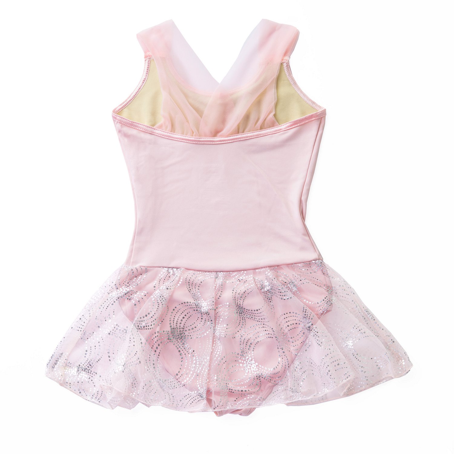 Rainbeau Moves Girl's Skirted Leotard with Criss Cross Back - view number 2