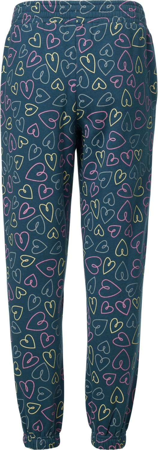 BCG Girls' Lifestyle Cotton Fleece Heart Jogger - view number 2