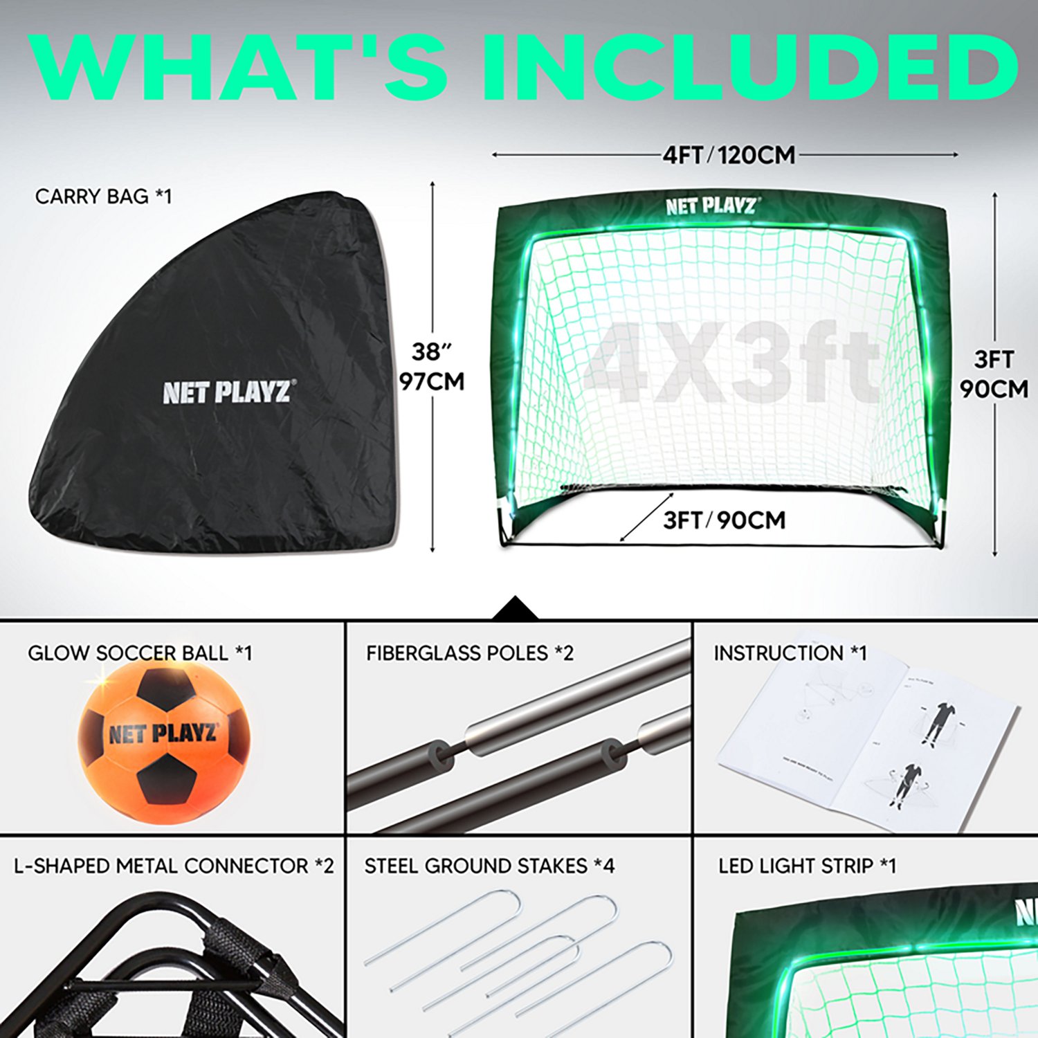 Net Playz LED Soccer Goal & Ball Set                                                                                             - view number 4