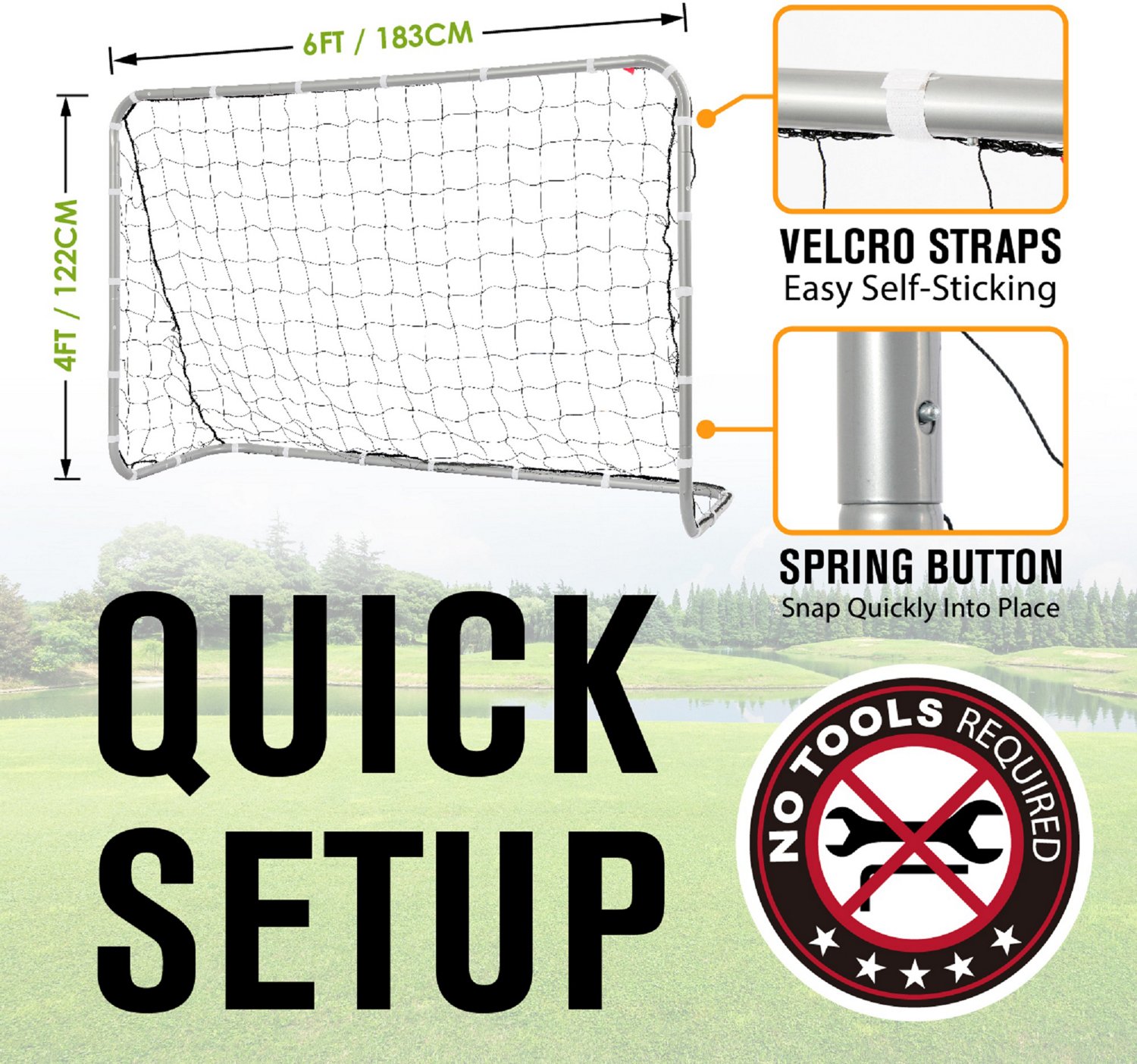 Net Playz Metal Soccer Goal                                                                                                      - view number 2