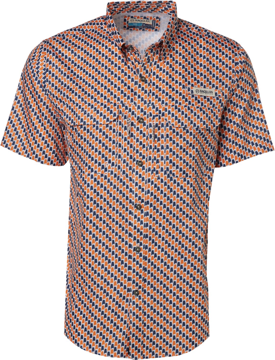 Magellan Outdoors Men's Alabama Local State Print Button-Down Shirt - view number 1